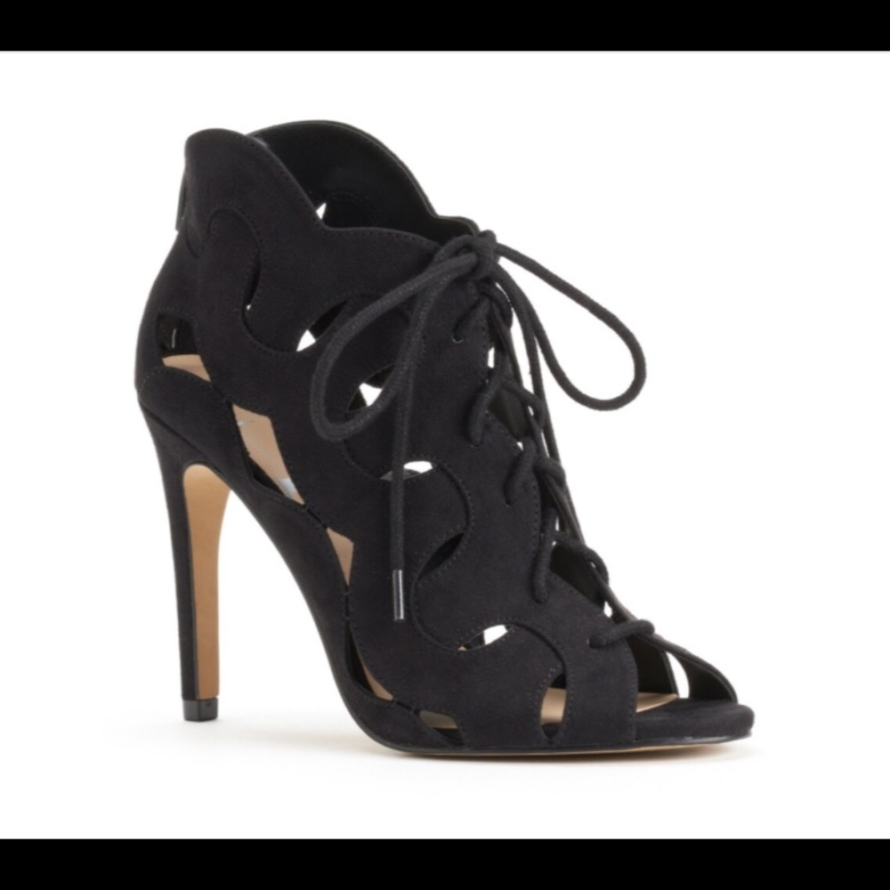 Elle Cutout Bootie Heels